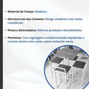 Ver imagem 3 de Conjunto Mesa Alta Bar Bistrô Quadrada Imbuia 4 Banquetas Confort Estofado Don Castro