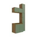 Ver imagem 2 de Conjunto para Banheiro Kappesberg Celeste 5 Peças Nogueira/verde 116,5cm