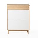 Ver imagem 5 de Sapateira Kaki 2 Portas 1 Gaveta 88 Cm X 35 Cm Tauari - Telinha Portuguesa