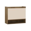 Ver imagem 1 de Armário Aéreo Maleiro Modulado 2 Pts 97cm Veneza Luciane Móv Avelã Pf/arenas Pf