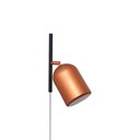 Ver imagem 1 de Luminária Arandela com Tomada Anny 1 Lamp E27 Preto/cobre - 3106/ar Pt/cb