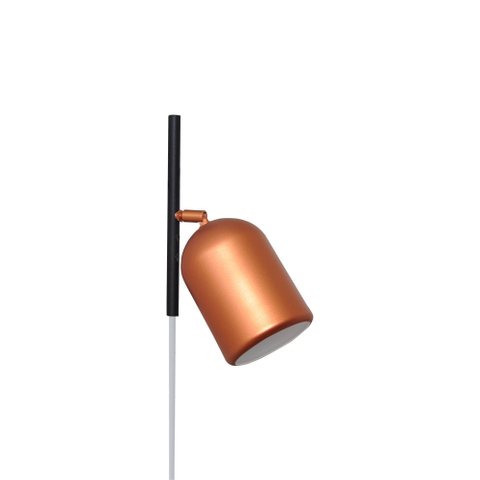 Luminária Arandela com Tomada Anny 1 Lamp E27 Preto/cobre - 3106/ar Pt/cb