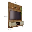 Ver imagem 2 de Estante Home Theater com Bancada Suspensa Milo Cumaru/Opala - Madetec