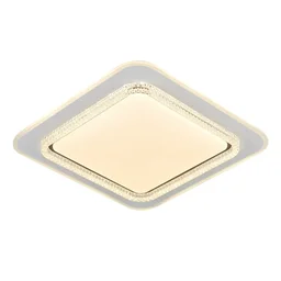Plafon Led Redondo 50cm 120w 3000k 4500k 6000k 9000lm Bivolt Metal Branco e Acrílico - 1