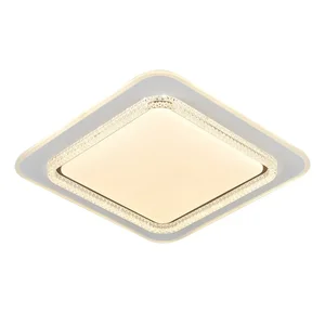 Plafon Led Redondo 50cm 120w 3000k 4500k 6000k 9000lm Bivolt Metal Branco e Acrílico