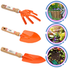Kit Jardinagem e Horta Conjunto Max 3 Peças Cabo de Madeira - 2