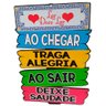Placa Casa e Decoração de Parede Madeira - Lar Doce Lar - 1