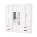 Ver imagem 2 de Guarda Roupa 6 Portas 4 Gav 2 Espelhos Allure -grand Line