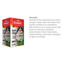 Resina Ext / Int Premium Base Água Pintar + Proteção 18Lt:Cinza - 1