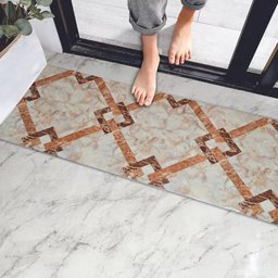 Passadeira em Manta Vinilico Similar Laminado por Metro Marmore - 5