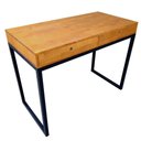 Ver imagem 5 de Escrivaninha Estilo Industrial de Ferro e Madeira com 2 Gavetas