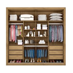 Guarda Roupa Sevilha 1 Porta com Espelho Mdf - Mademarcs - 5