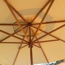 Ver imagem 2 de Guarda Sol Ombrelone Gigante 4m Madeira Maciça Resistente:creme