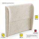 Ver imagem 4 de Cabeceira para Cama Box Casal Padrão Liah 140cm Bouclê Bege - Desk Design