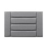 Cabeceira Cama Solteiro Completa Conjunto Placa Modulada Adesiva Mdf Hdf Estofada Quarto Cinza Bege - 3
