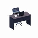 Ver imagem 5 de Mesa Retangular Escritório 120cm X 60cm Pé Painel F5 Office Cor:preto