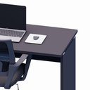 Ver imagem 6 de Mesa Retangular Escritório 120cm X 60cm Pé Painel F5 Office Cor:preto