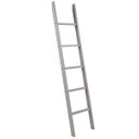 Ver imagem 1 de Escada Decorativa Porta-Roupas de Madeira Maciça Cinza Lavado