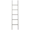 Ver imagem 3 de Escada Decorativa Porta-Roupas de Madeira Maciça Cinza Lavado