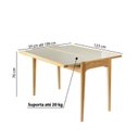 Ver imagem 3 de Mesa de Jantar Extensível 54cm até 108cm com Vidro Casatema MadeiraOriginals