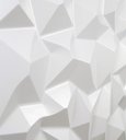 Ver imagem 4 de Kit 10 Placas Revestimento de Parede PVC 3d Alto Relevo Diamante Branco