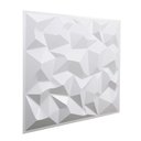 Ver imagem 3 de Kit 10 Placas Revestimento de Parede PVC 3d Alto Relevo Diamante Branco