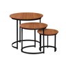Conjunto Três Mesas Laterais Decorativas Redondas - Cm Decor - 1