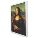 Ver imagem 1 de Quadro Decorativo Caixa Alta com Vidro Mona Lisa - Leonardo da Vinci TaColado Moldura Branca 120 x 8