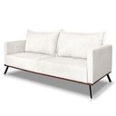 Ver imagem 1 de Sofá Living 2 Lugares 1,80m Atlantis Bouclê Pés de Ferro - Pallazio Cor Off White