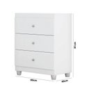 Ver imagem 3 de Cômoda Infantil 3 Gavetas Gutti Flex Color Branco