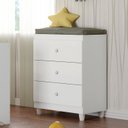 Ver imagem 1 de Cômoda Infantil 3 Gavetas Gutti Flex Color Branco