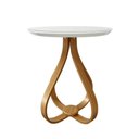 Ver imagem 2 de Mesa Lateral 100% MDF 60cm Rubi Sparta Móveis Branco
