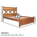 Ver imagem 3 de Cama Queen Madeira Macica Xila 166 cm Mogno Mell Nath