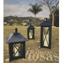 Ver mais imagens de Lanterna para Decoração e Iluminação Área Rustica Colonial - Verniz