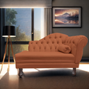 Ver imagem 2 de Recamier Sofá Esquerdo Larissa 120cm Sala Veludo Terracota - Incasa Decor