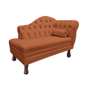 Ver imagem 3 de Recamier Sofá Esquerdo Larissa 120cm Sala Veludo Terracota - Incasa Decor