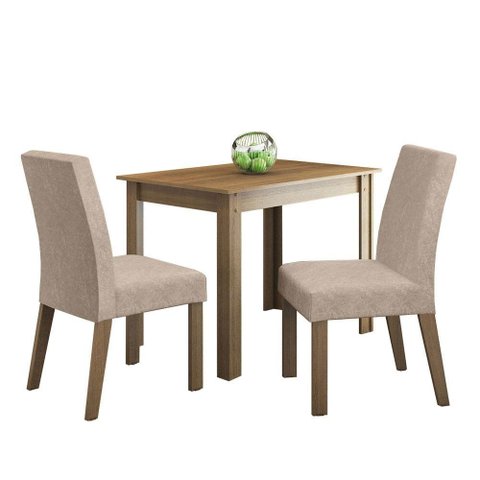  mesa Tampo de Madeira com 2 Cadeiras Rustic/imperial