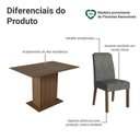 Ver imagem 4 de Conjunto Sala de Jantar Tampo de Madeira 4 Cadeiras Rustic/Silver Acácia Madesa