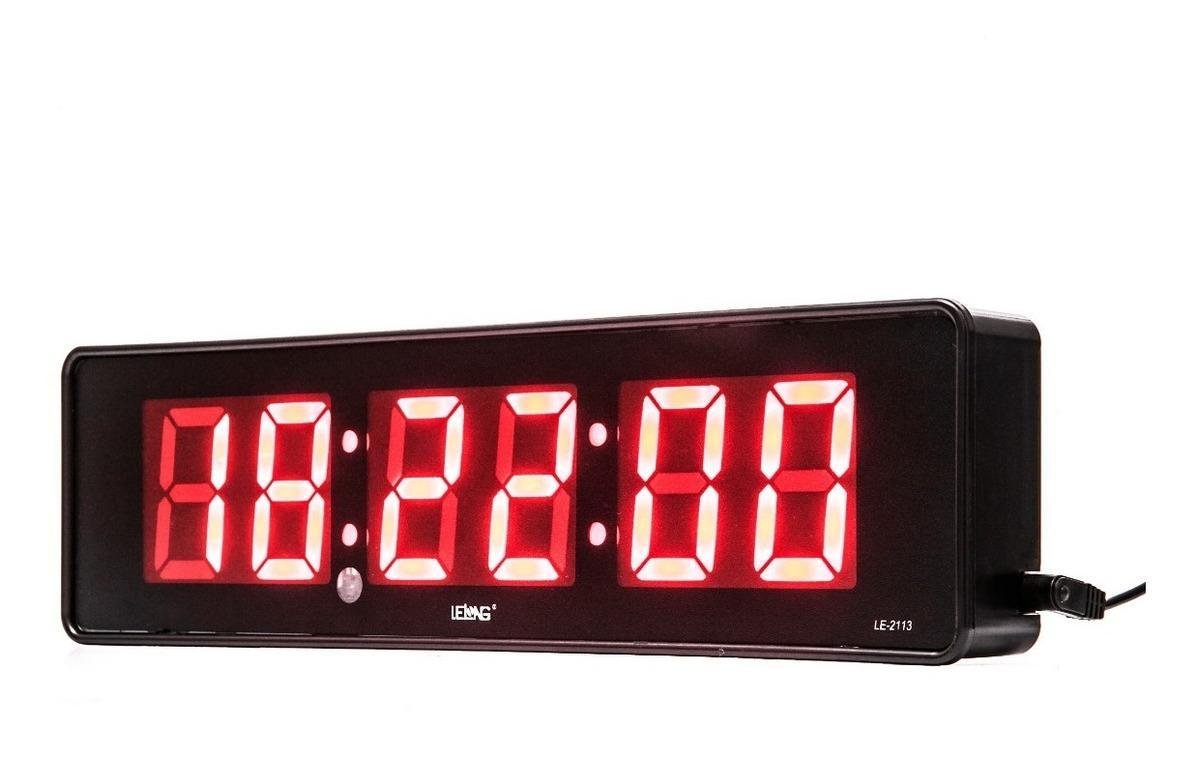 Cronometro Relógio Led Digital Parede Mesa com Controle 2113 - 6