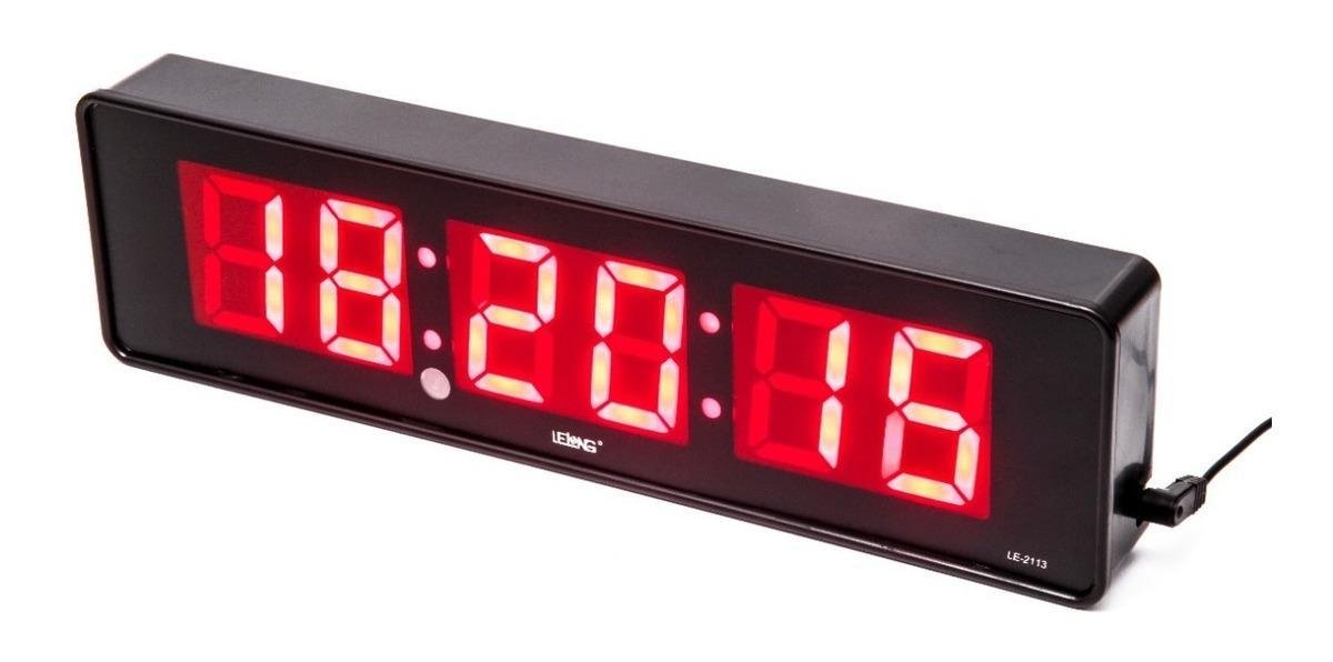 Cronometro Relógio Led Digital Parede Mesa com Controle 2113 - 4