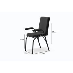 Cadeira Office para Trabalho e Estudo Almofadada - 4