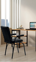 Ver imagem 3 de Cadeira Office para Trabalho e Estudo Almofadada