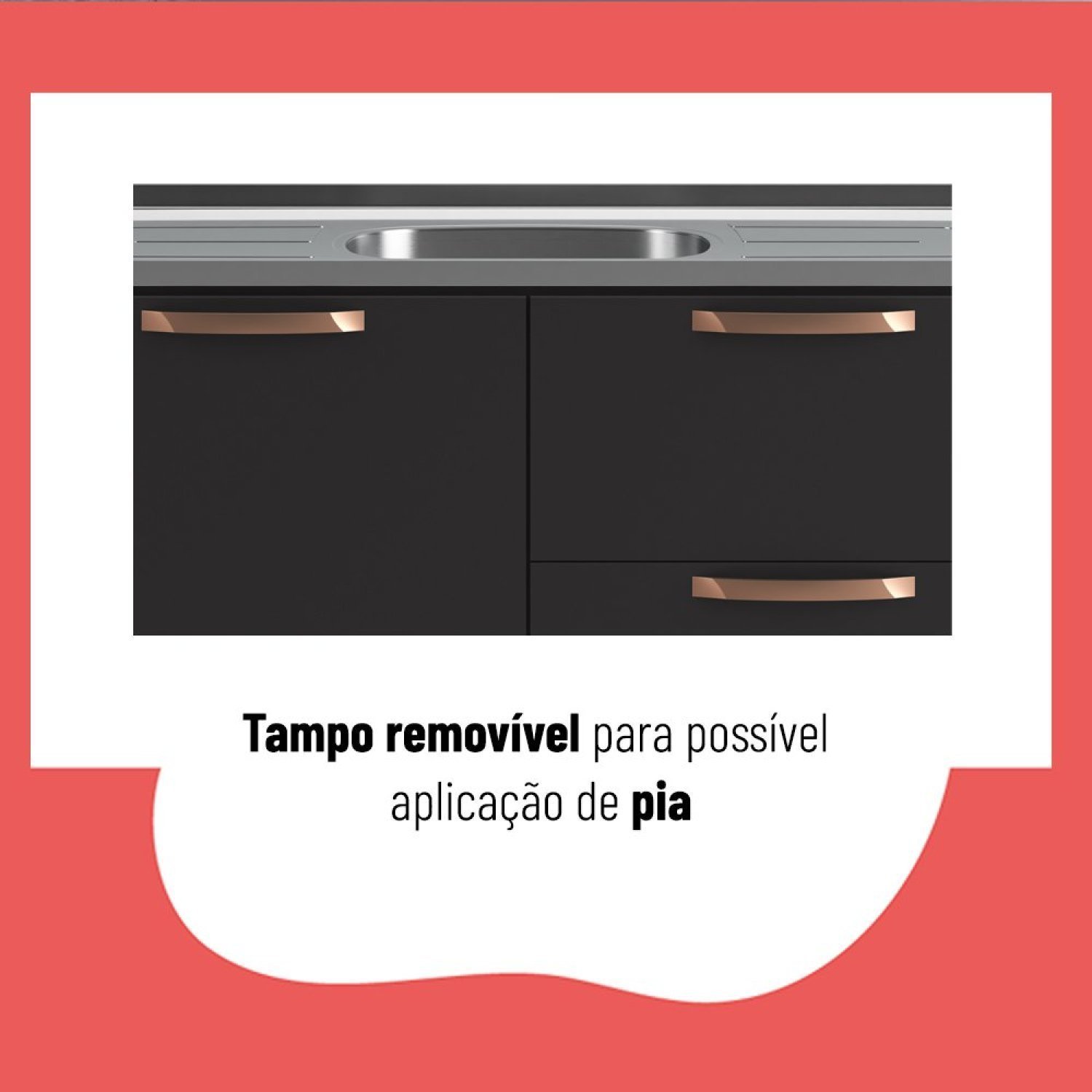 Cozinha Compacta 4 Peças 6 Portas 1 Gaveta Emília Thela - 5