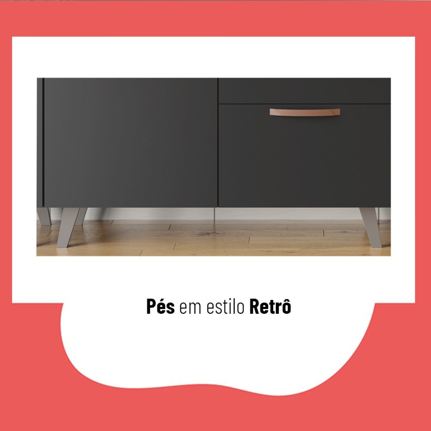 Cozinha Completa 6 Peças com Armário e Balcão Emília Thela - 8