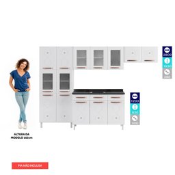 Cozinha Completa com Balcão para Pia 14 Portas 3 Gavetas Mirage New  - 4