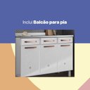 Ver imagem 7 de Cozinha Completa Modulada com Balcão para Pia 14 Portas 3 Gavetas Mirage New Branco