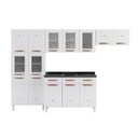 Ver imagem 3 de Cozinha Completa Modulada com Balcão para Pia 14 Portas 3 Gavetas Mirage New Branco