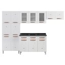 Ver imagem 3 de Cozinha Aço Completa Modulada 3 Vidros Mirage New Telasul Branco