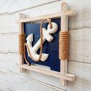 Ver imagem 3 de Quadro Decorativo Casa Praia Âncora Marinheiro Náutico 27cm