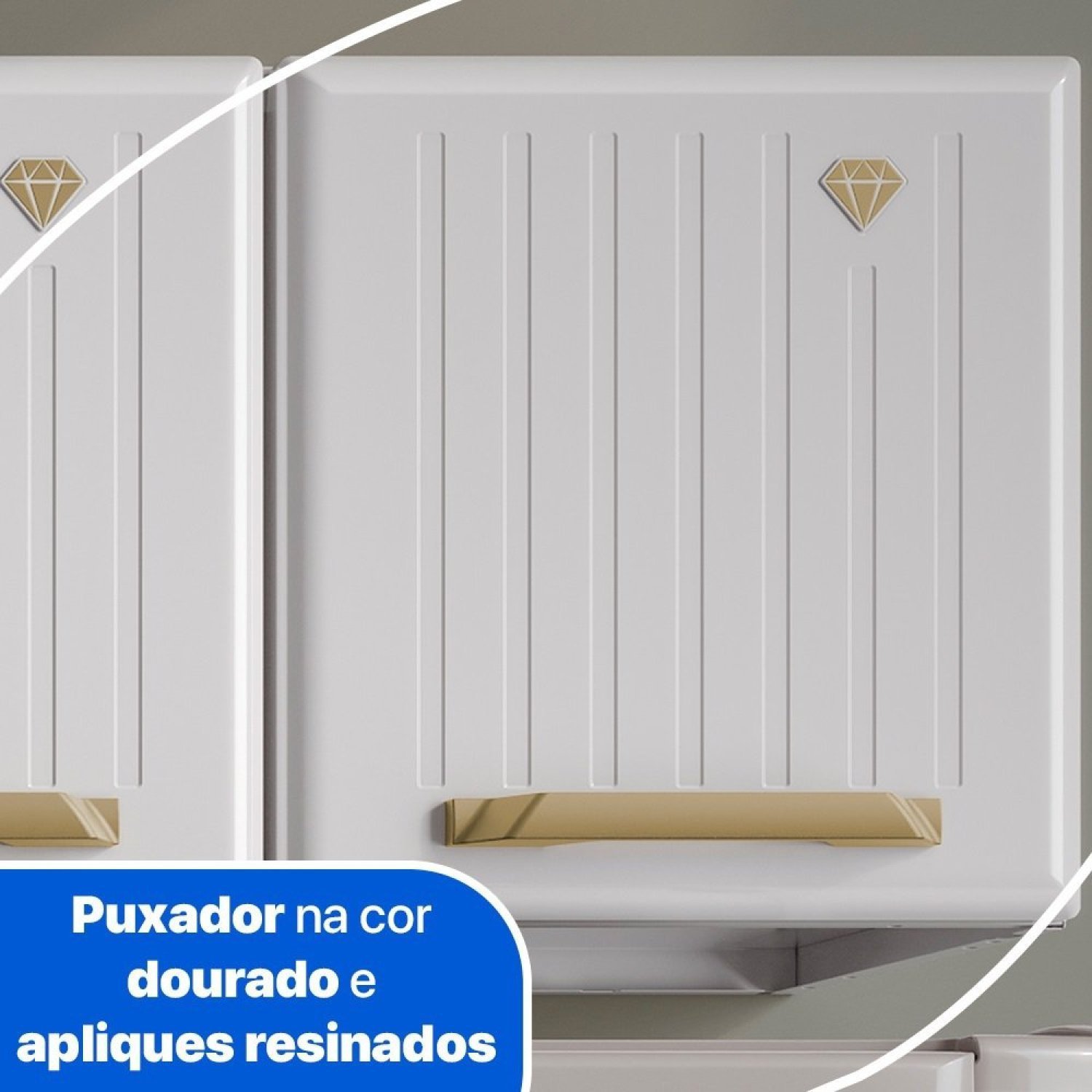 Cozinha de Aço Compacta 4 Peças 10 Portas 1 Gaveta Diamante Smart  - 7